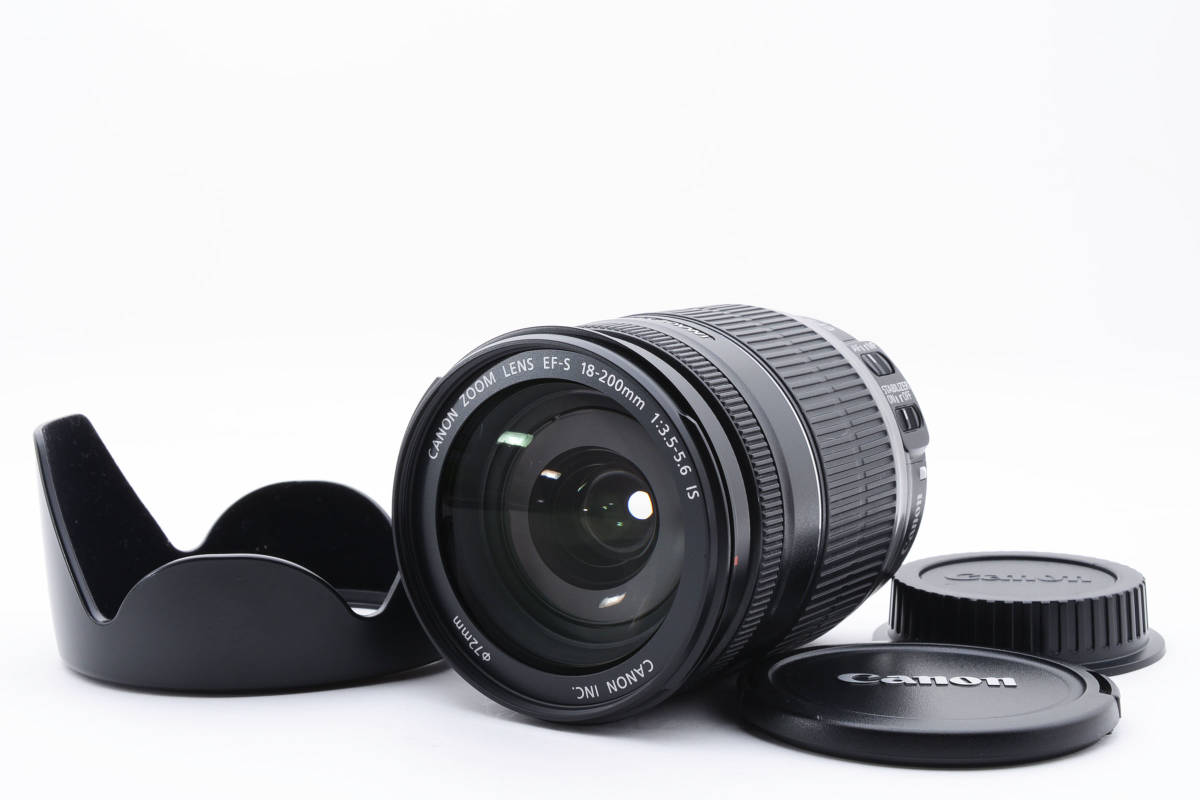 完動美品 Canon キャノン レンズ EF-S 18-200mm f3.5-5.6 IS