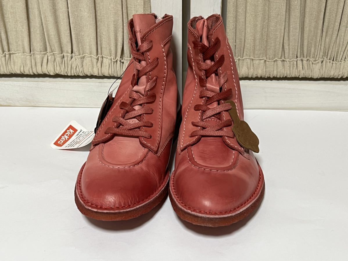 EU製品【キッカーズ (Kickers)】新品 編み上げ本革レザー ブーツ 