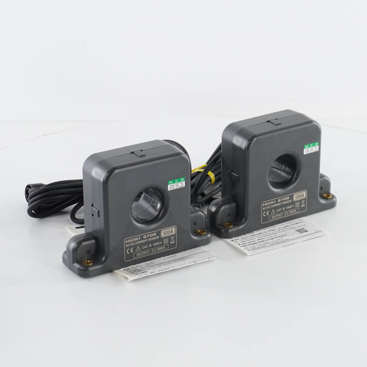 [DW] 8日保証 04/2020CAL 2個セット 9709 HIOKI 日置 AC/DC CURRENT SENSOR AC/DCカレントセンサー 取扱説明書[04979-0643]