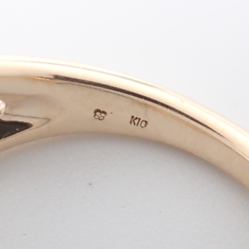 新品同様/ Hirotaka ヒロタカ 10K 0.08ct ダイヤモンド パール カフ  