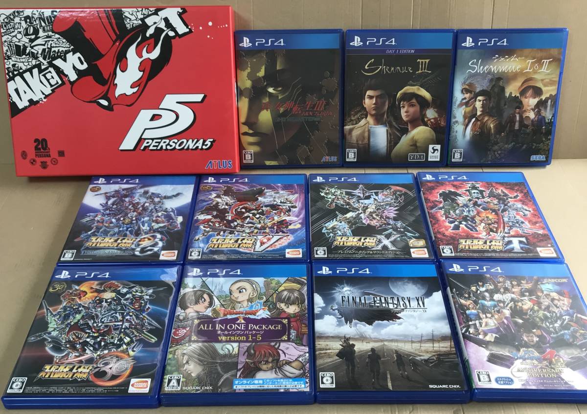 PS4のソフト12本。ドラクエXオールインワンパッケージ+スーパー