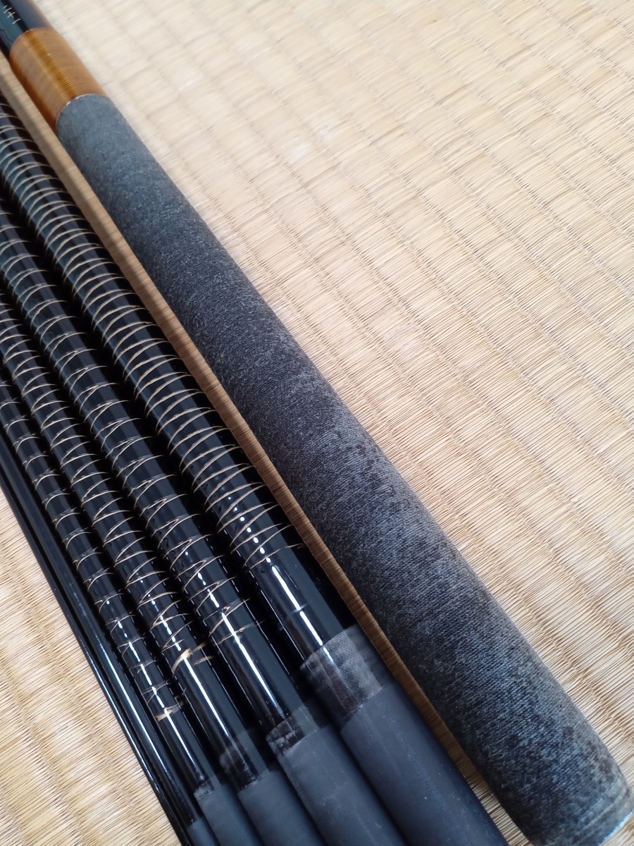 シマノ 弧綾紋 超硬 21尺 竿自体は程度良し！ 検索 へら竿 鯉 POWER 朱