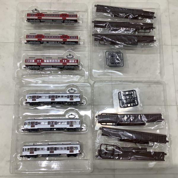 1円〜 トミーテック 鉄道コレクション Nゲージ 伊予鉄道700系3両セットA、神戸電鉄デ1100形3両セット 他