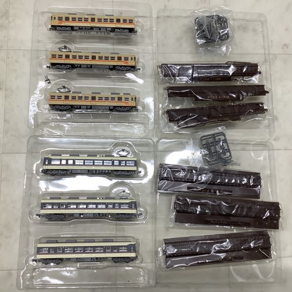 1円〜 トミーテック 鉄道コレクション Nゲージ 伊予鉄道700系3両セットA、神戸電鉄デ1100形3両セット 他