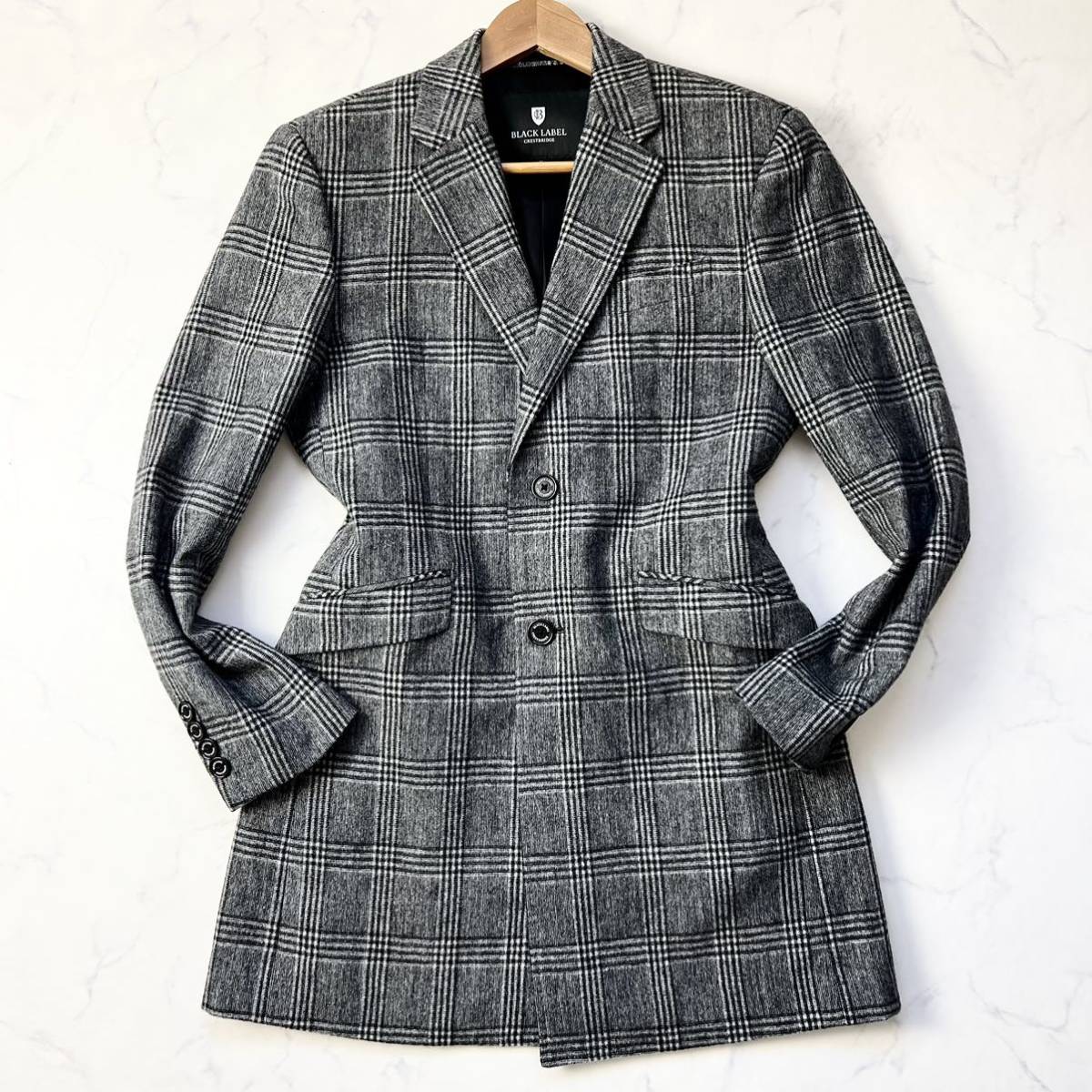 LABEL BLACK OUTER コートの通販 マイクロピーチギャバジンダブル