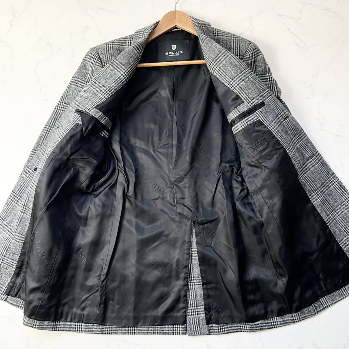 LABEL BLACK OUTER コートの通販 マイクロピーチギャバジンダブル