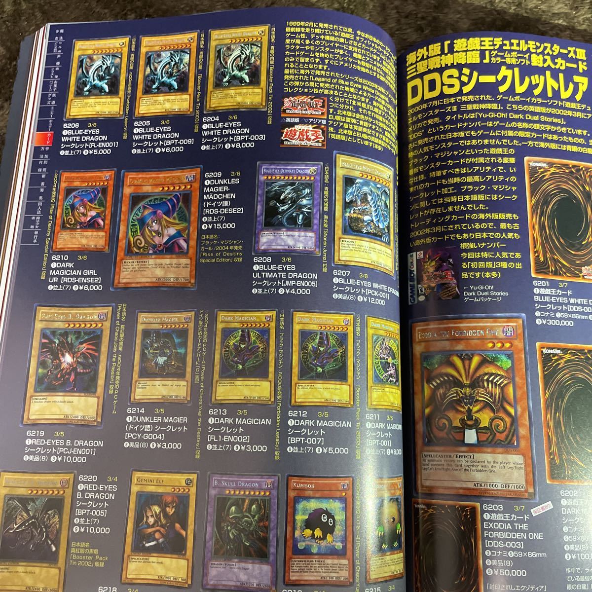 資料 遊戯王 青眼の白龍 エクゾディア エビルナイトドラゴン ブラック 