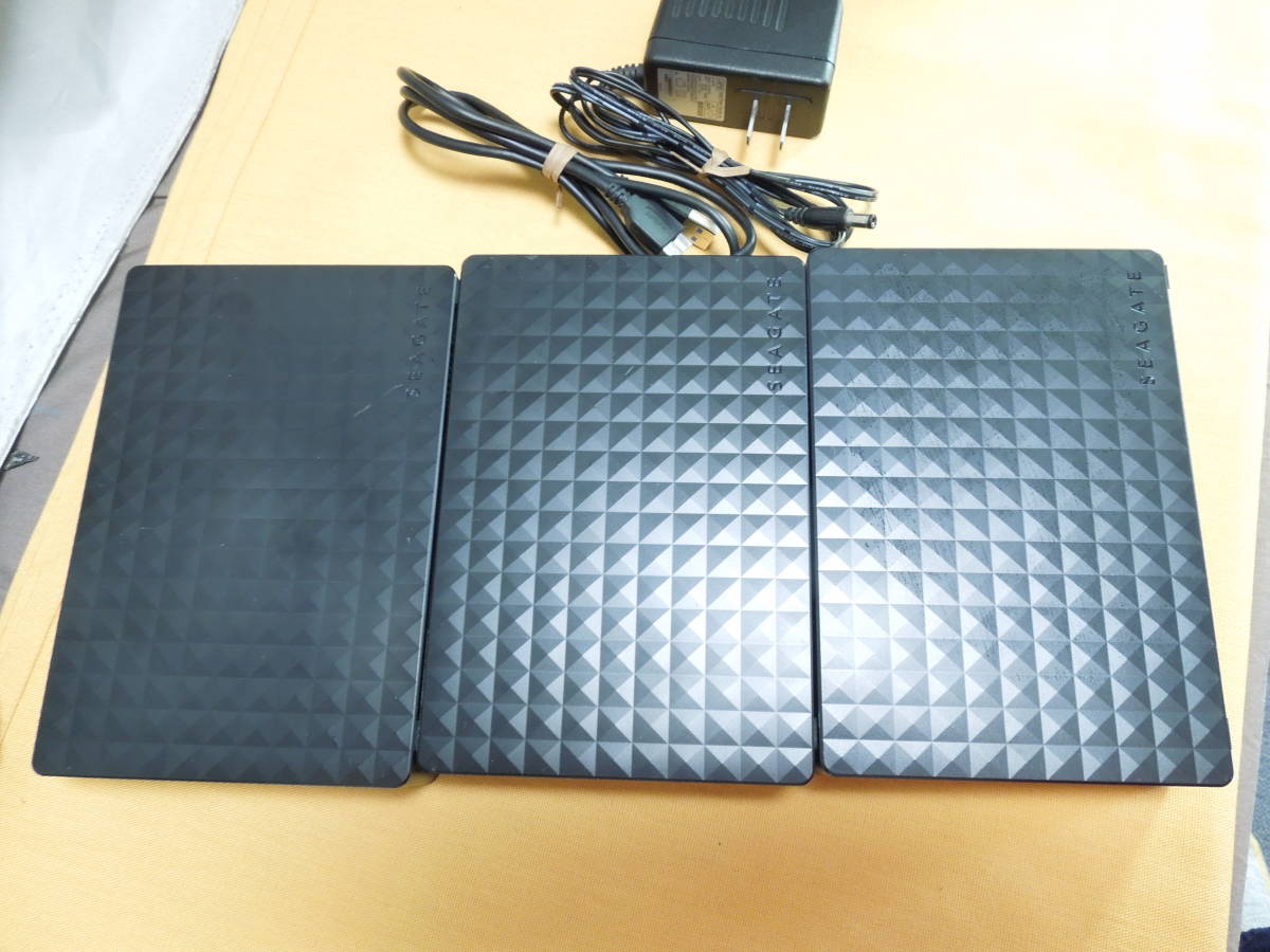 外付けHDD/ SEAGATE 4TB SRD0NF2／ フォーマット確認 中古 シーゲイト 