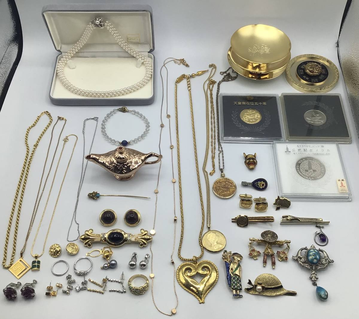 メッキ系アクセサリーセット 【8618】大量 メッキ アクセサリーお