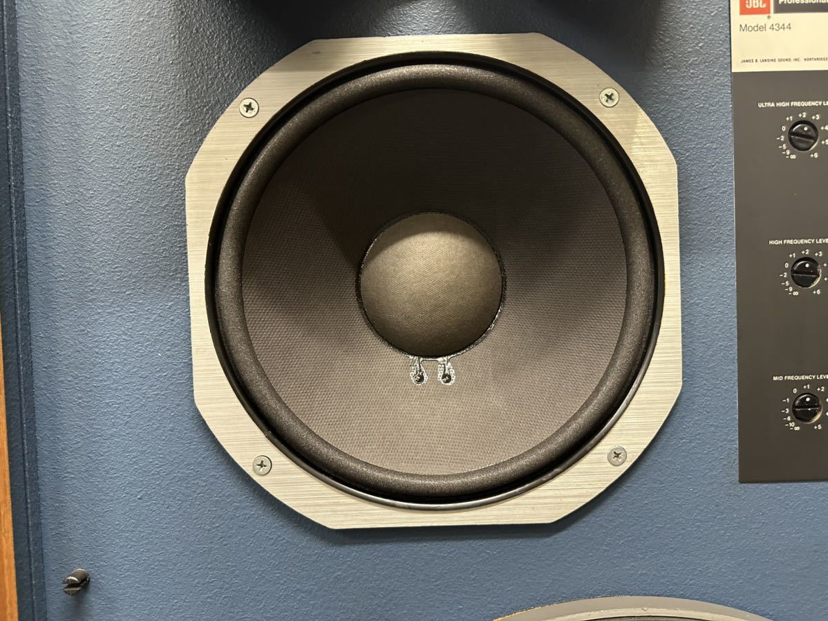 JBL 4344 スピーカーペア。動作品。元色。美品。エツジ交換済み