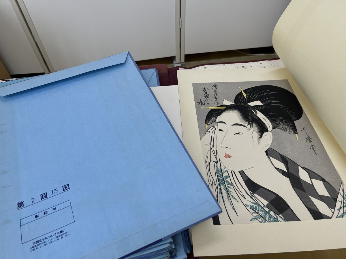 古法純手摺木版画■未刊 浮世絵美人名画撰■アダチ版画研究所 Yahoo!オークション (浮世絵、版画) 「手摺浮世絵木版画」美人画 の