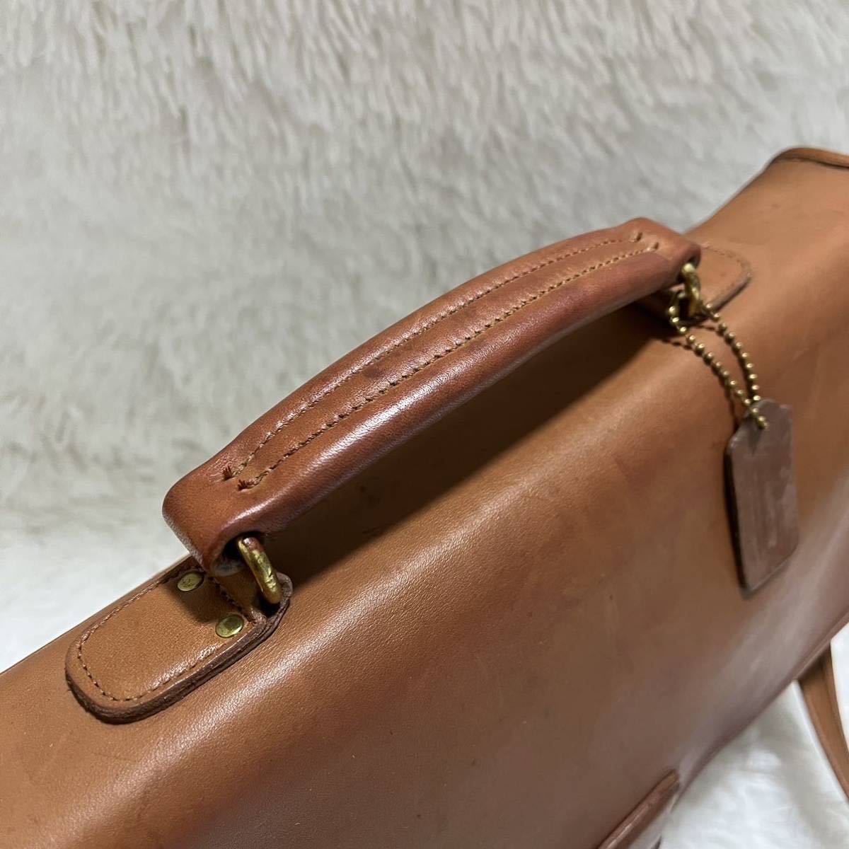 COACH ブリーフケース ビジネスバッグ オールドコーチ 2way ブラウン
