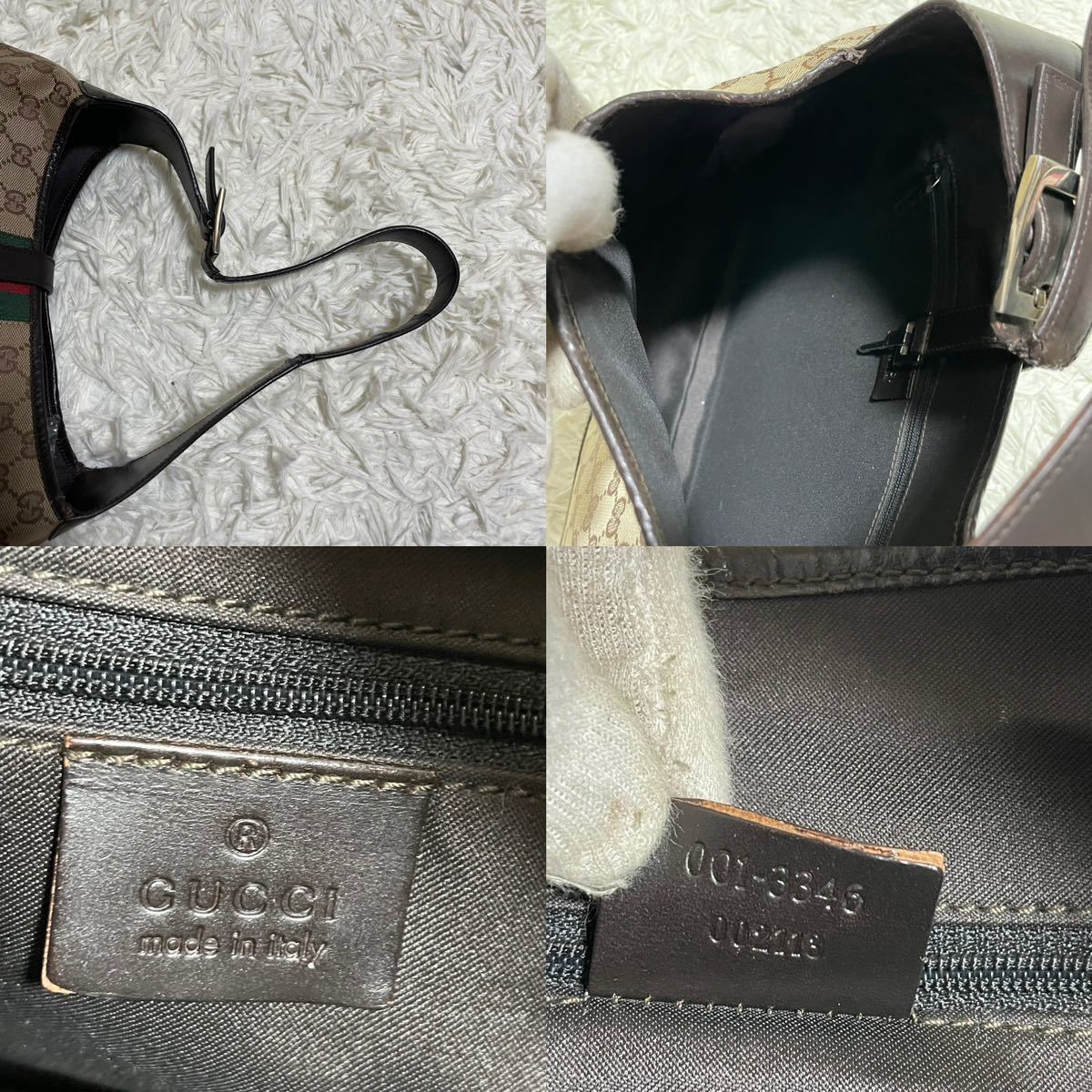 1円 美品 GUCCI グッチ トートバッグ ショルダーバッグ ハンドバッグ 