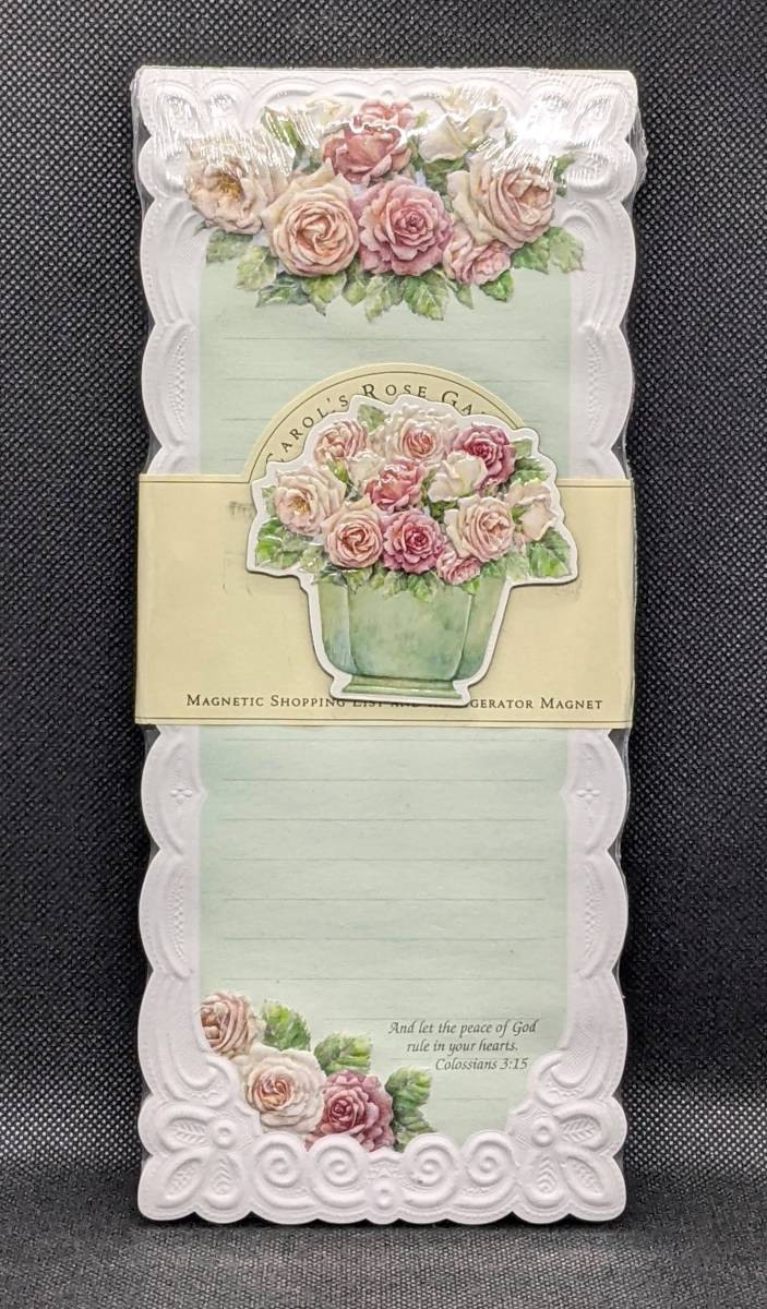 キャロルウィルソン　リストパッド　ローズ（聖句入り）　未開封品50枚