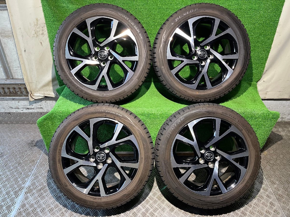 美品 トヨタ純正 C-HR 18×7J バリ山 ミシュラン 225/50R18 トヨタ