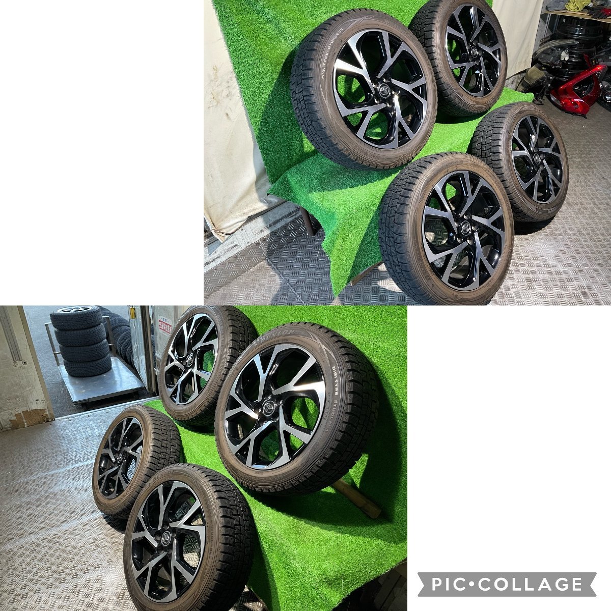 美品 トヨタ純正 C-HR 18×7J バリ山 ミシュラン 225/50R18 トヨタ