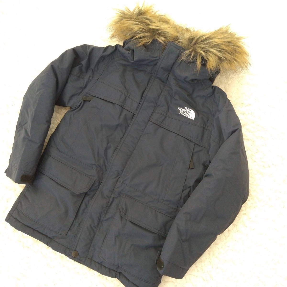 良品 ノースフェイス マクマードパーカ NDJ91760 ネイビー 130 THE
