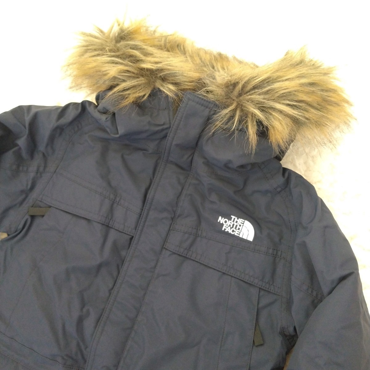 良品 ノースフェイス マクマードパーカ NDJ91760 ネイビー 130 THE 
