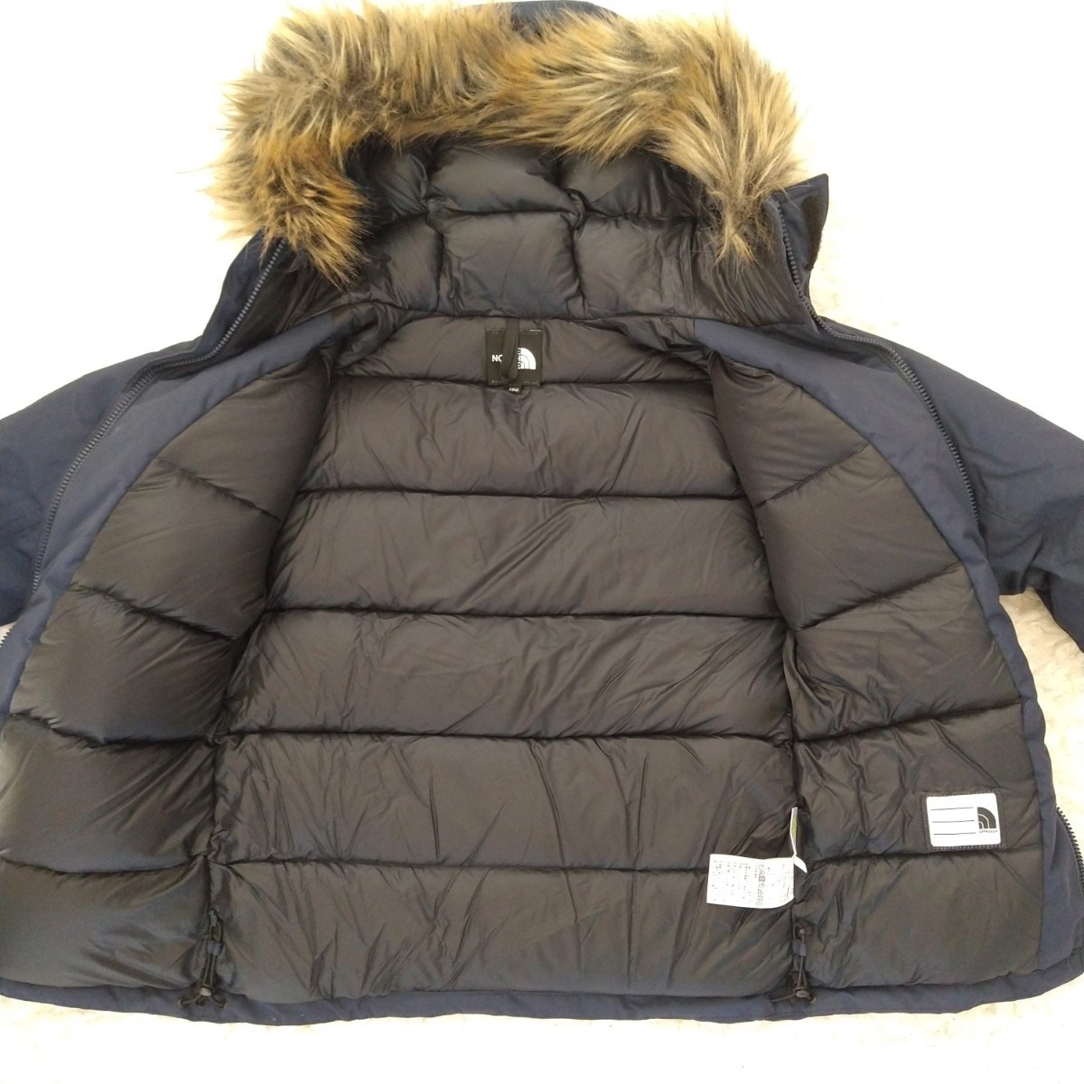 良品 ノースフェイス マクマードパーカ NDJ91760 ネイビー 130 THE