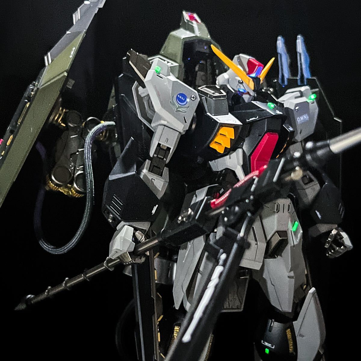 1/100 フルメカニクス フォビドゥンガンダム 塗装 完成品 ガンプラ 