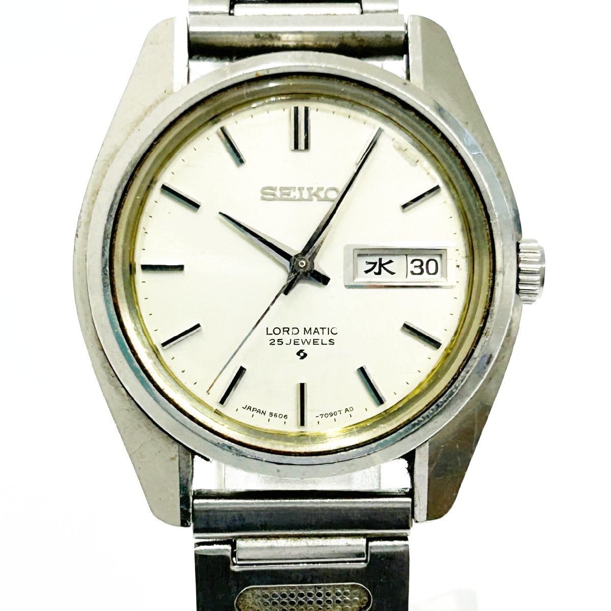 1円スタート】SEIKO セイコー 5626-7000 ロードマチック 25石 SS