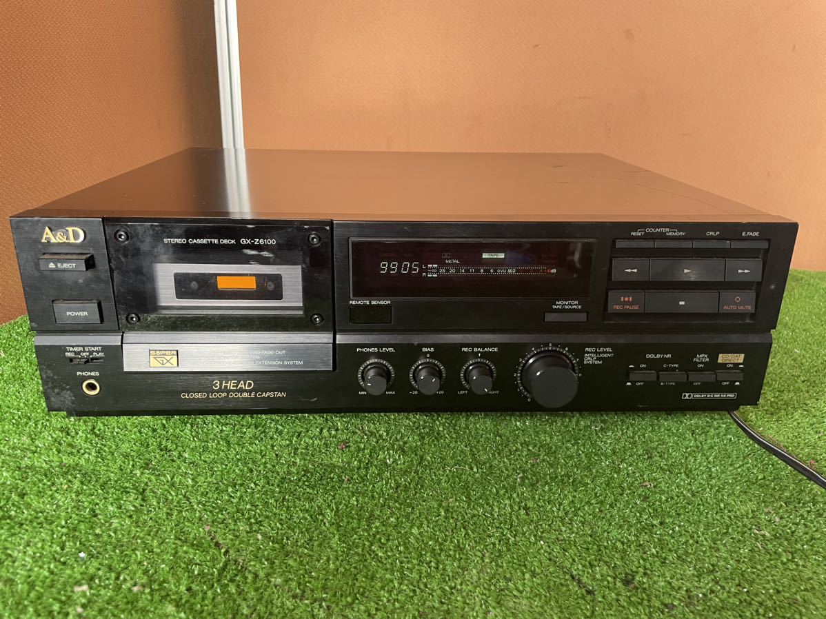 【ジャンク】 A＆D☆赤井電機 GX-Z6100　3HEAD ステレオカセットデッキ 通電確認のみ