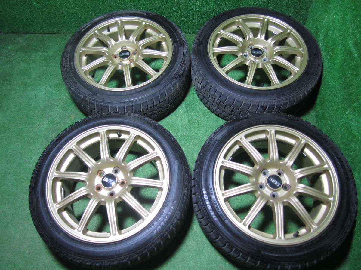 希少 鍛造 スバル純正 BBS RV723 GDB インプレッサWRX 17x7.5J +53
