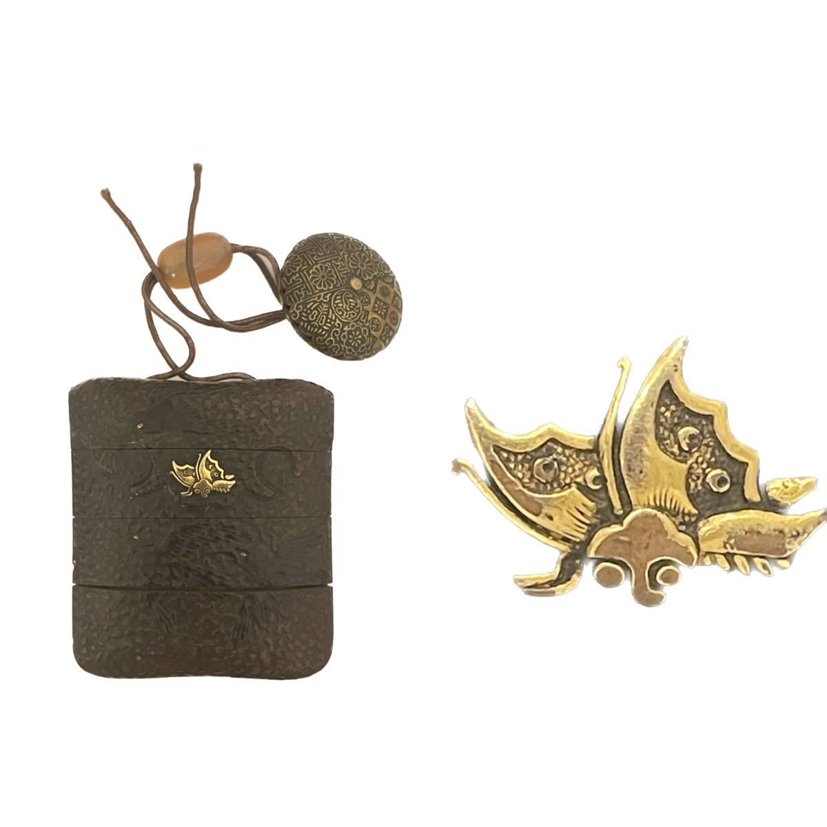 印籠　根付　時代物　骨董　内蒔絵　瑪瑙 東洋彫刻　東洋美術　