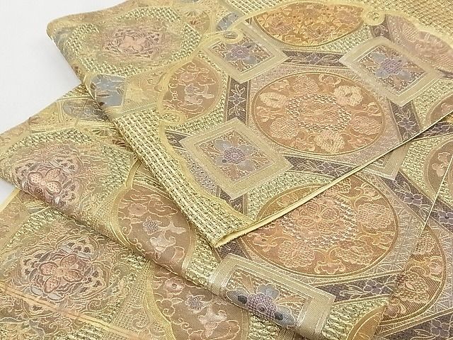 平和屋-こころ店□袋帯 中国三大刺繍 スワトウ刺繍 汕頭刺繍 雪輪花