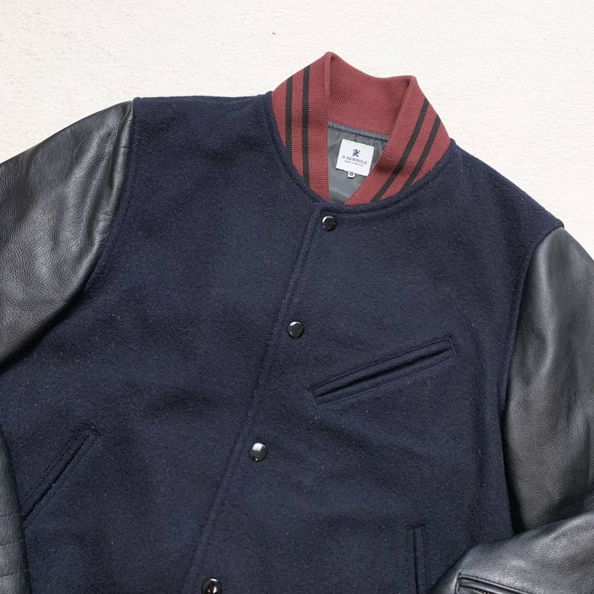 ポールスミス【極上の牛革】Paul Smith r.newbold スタジャン レザー 