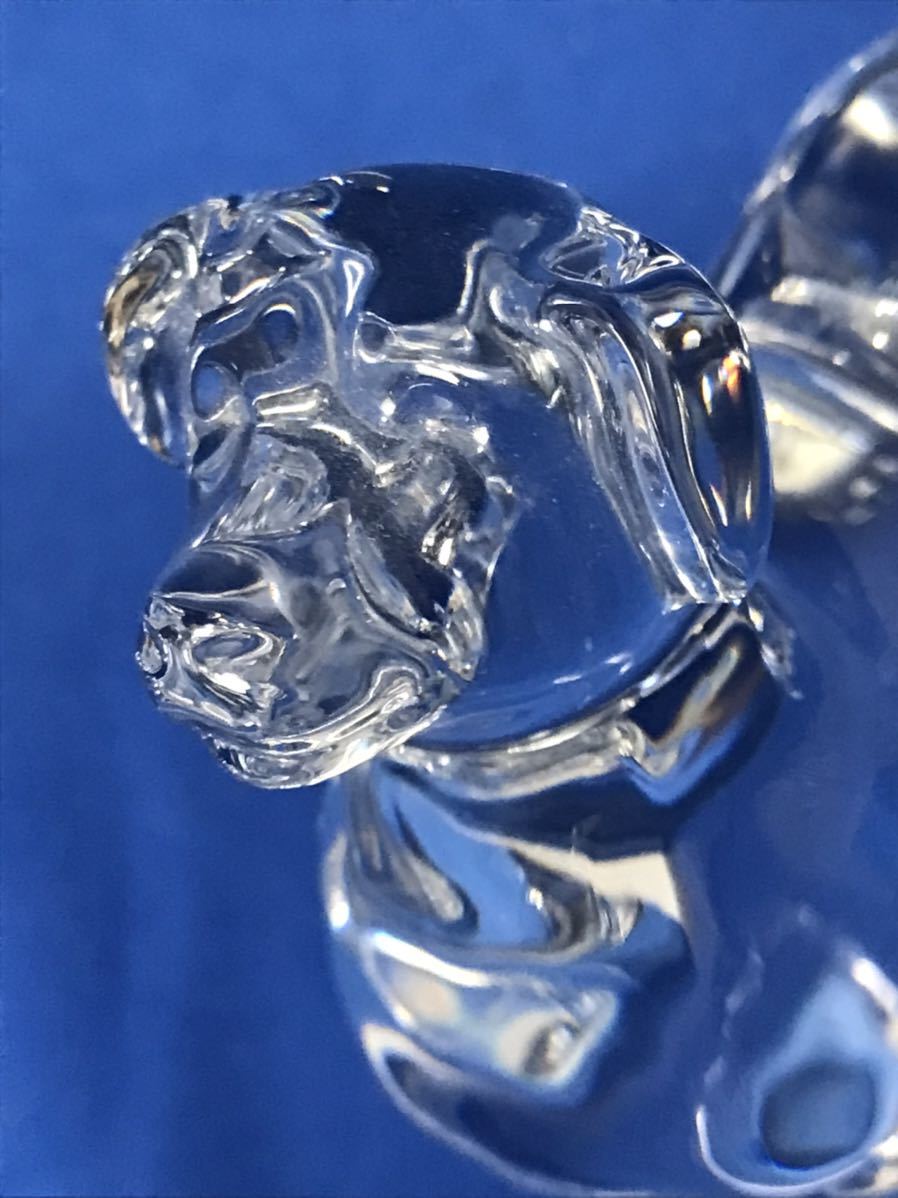 1000円〜□☆Baccarat ☆バカラ 犬 オブジェ 高さ11cm 置物 クリスタル
