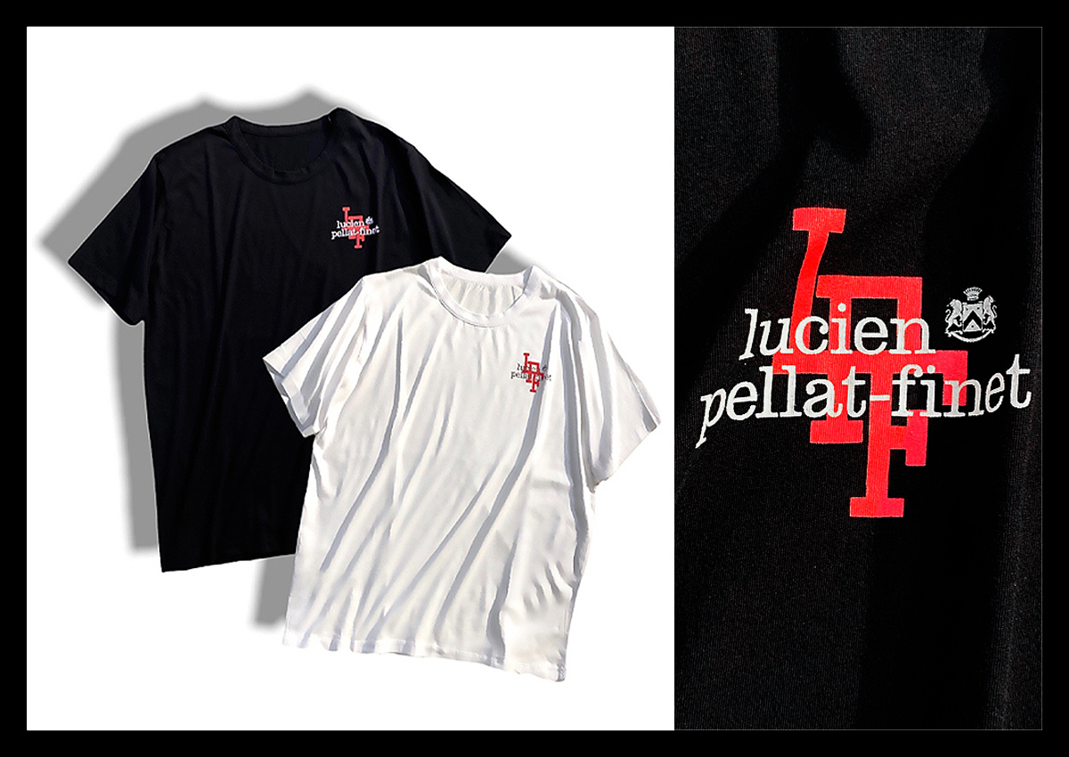 定価4.1万 ルシアンペラフィネ lucien pellat-finet 白Tと黒Tの２枚セット！使い勝手の良いハイブランドのロゴTシャツ LPF 着心地抜群