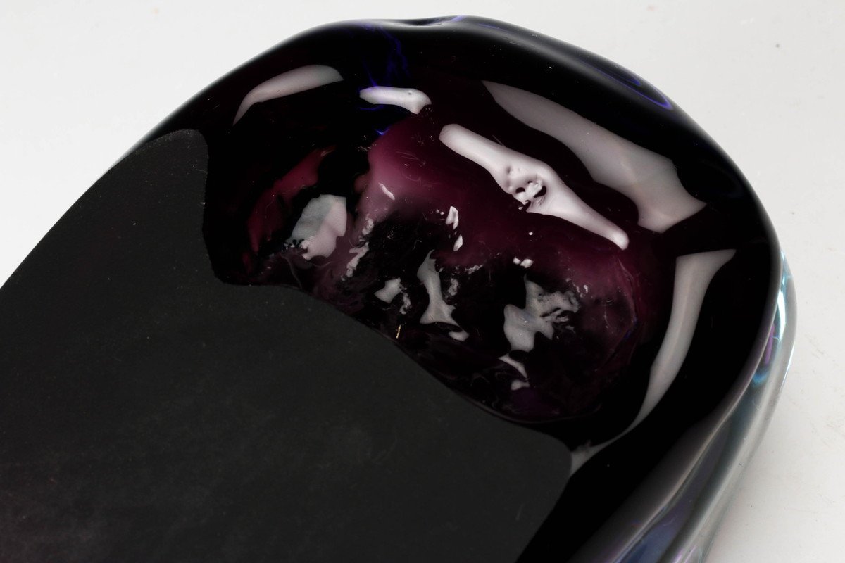 硝硯 益田芳徳氏作 桐箱入