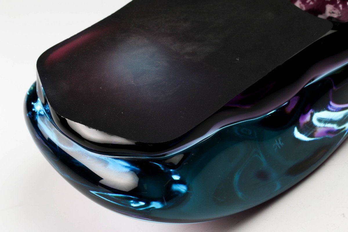 硝硯 益田芳徳氏作 桐箱入