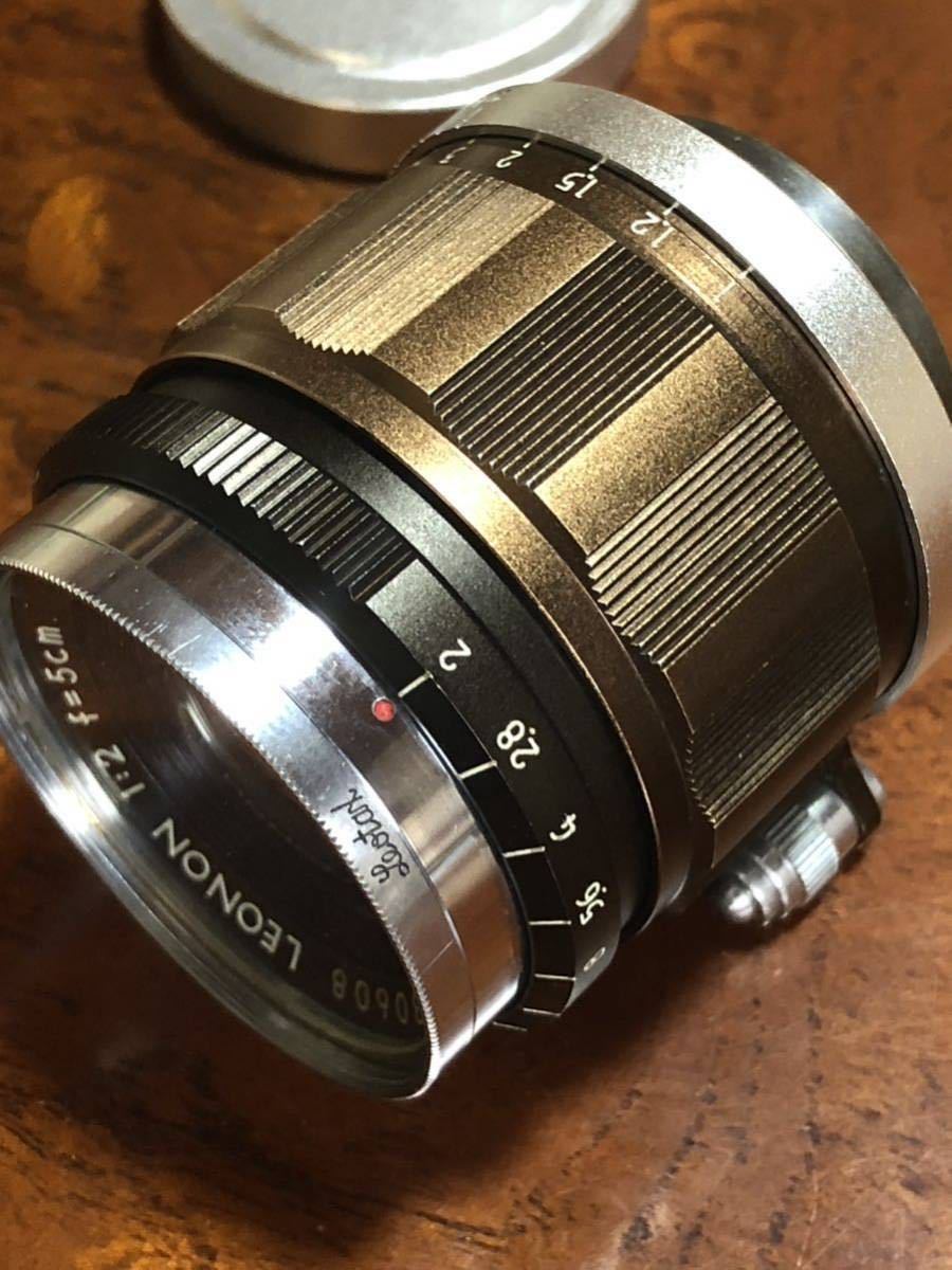 レア Lマウント LEOTAX レオタックス LEONON 5cm 50mm F2 純正レンズ  