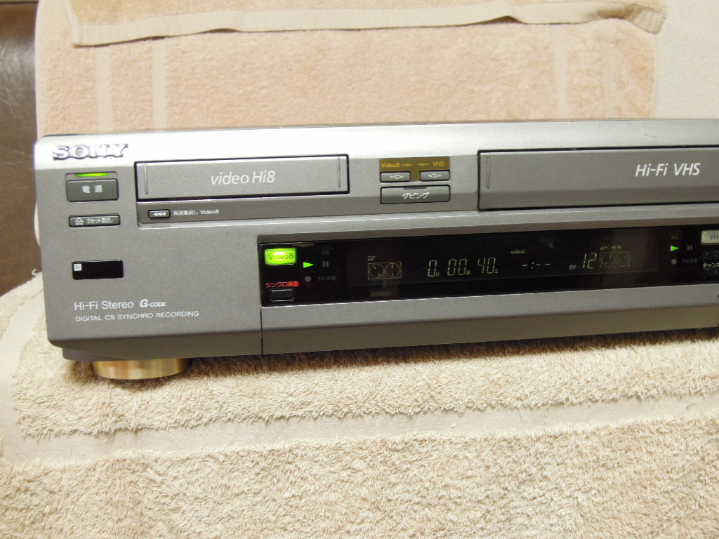 SONY　HI8　VHSビデオデッキ WV-H5 動作美品
