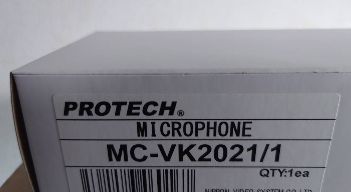 PROTECH MC-VK2021/1 ビデオカメラ用48Vファントム電源専用 高性能モノラルガンマイク（標準XLR端子）未開封新品