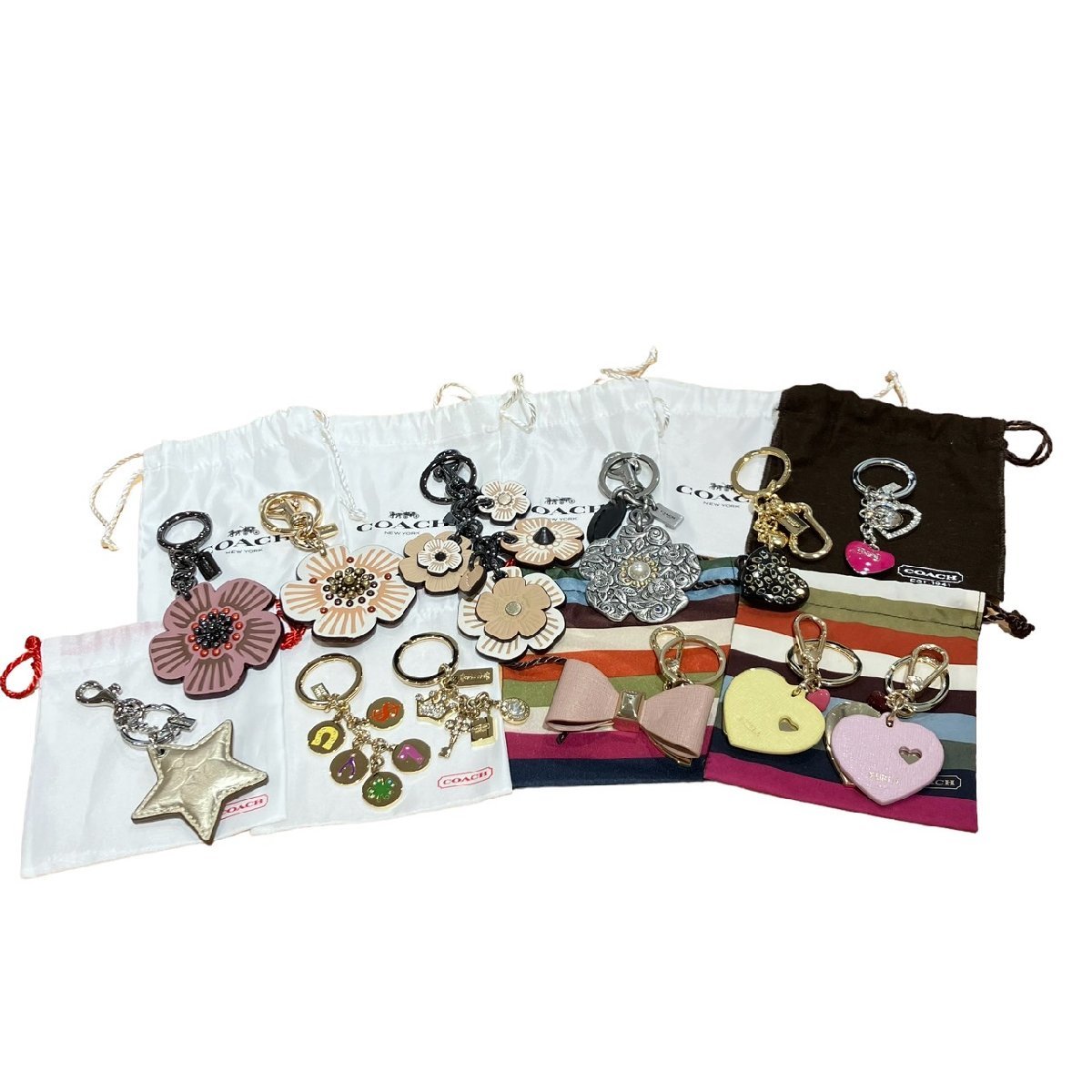 【美品】COACH コーチ FURLA フルラ キーホルダー バッグ ストラップ 12点セット