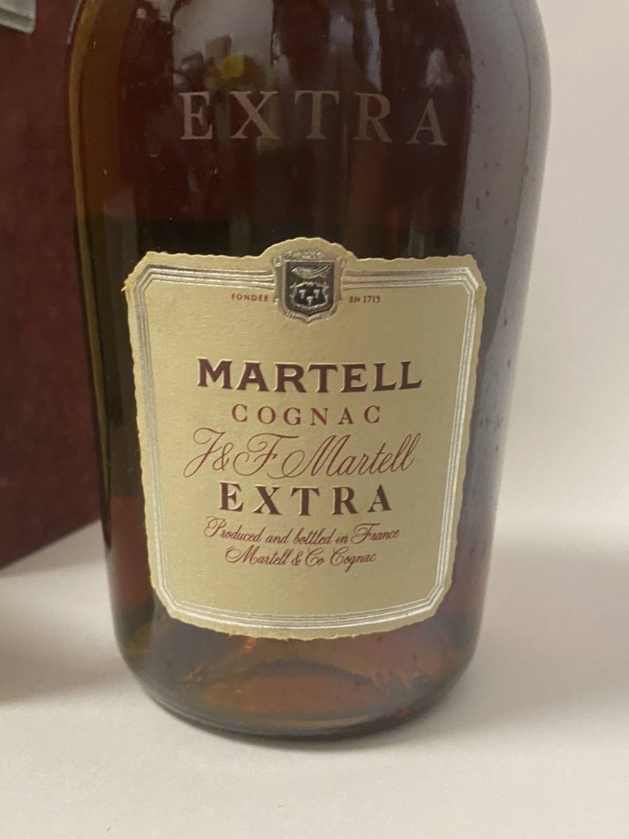 古酒 MARTELL 未開栓 マーテル エクストラ 旧ボトル 冊子 箱付 750ml