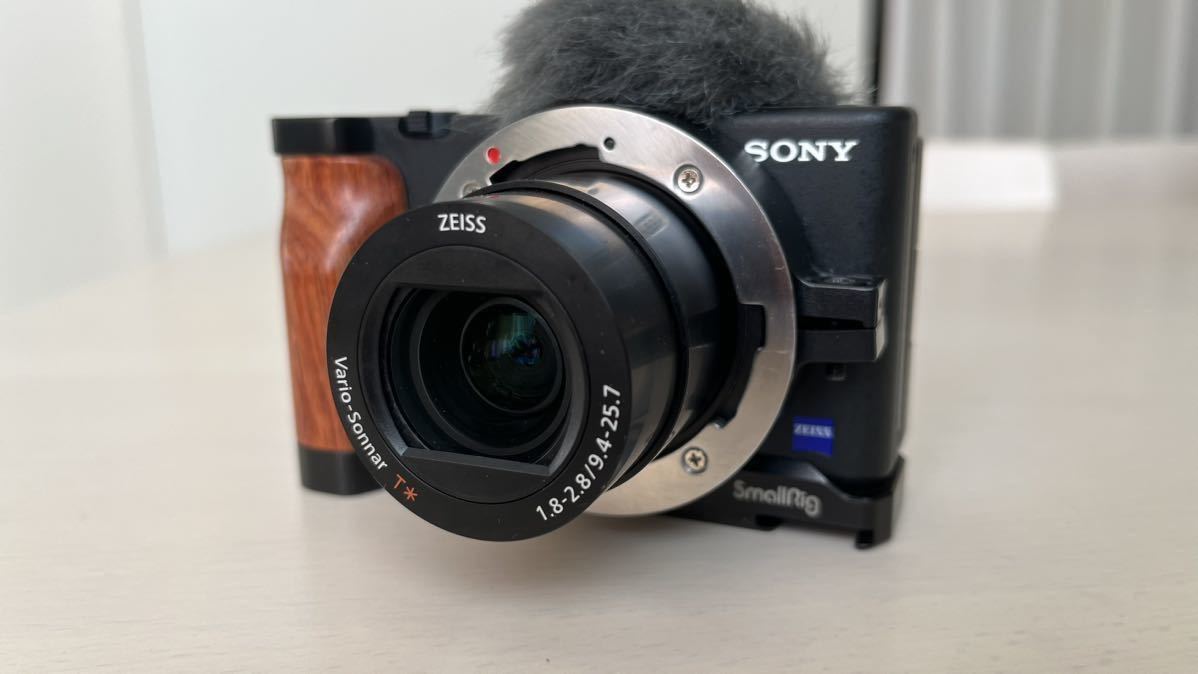 SONY VLOGCAM ZV-1＋シューティンググリップ VPT2BT＋GIZMONレンズ