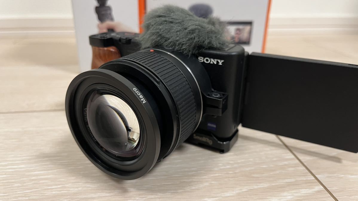 SONY VLOGCAM ZV-1＋シューティンググリップ VPT2BT＋GIZMONレンズ