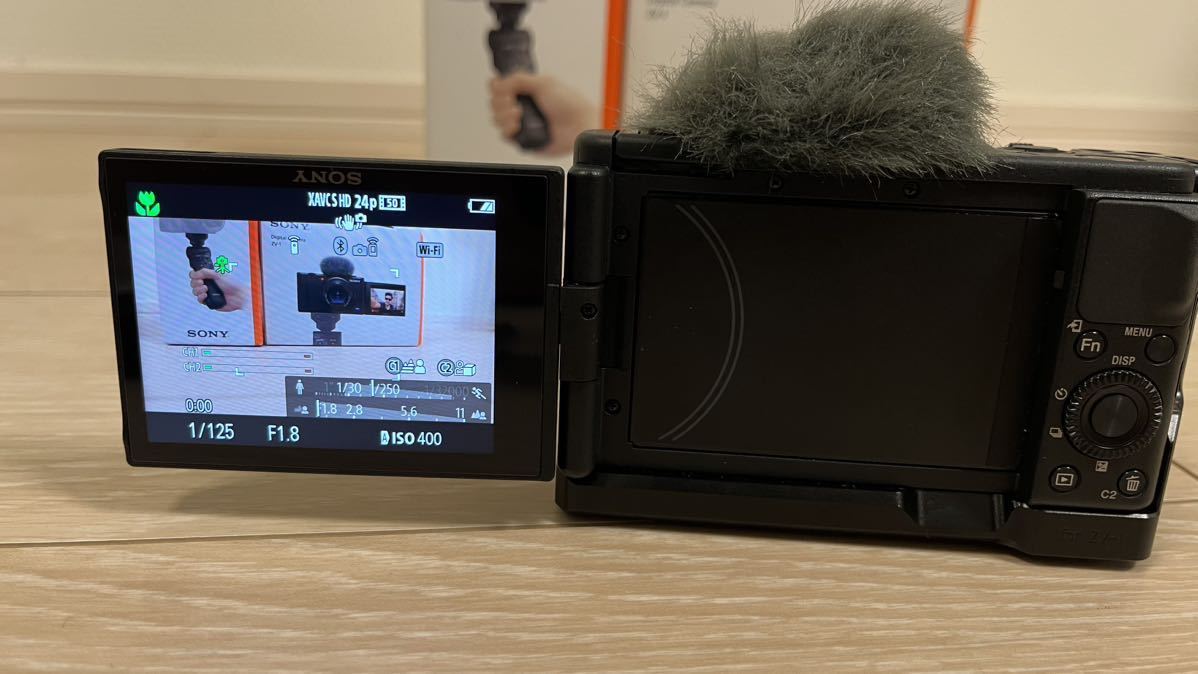 SONY VLOGCAM ZV-1＋シューティンググリップ VPT2BT＋GIZMONレンズ