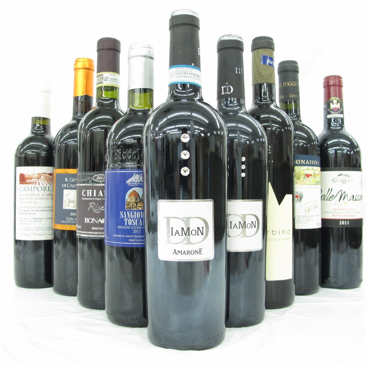 1円～【未開栓】イタリア産 赤 ワイン 9本セット まとめ売り 750ml 12～15% ※同梱不可 11375622 0924