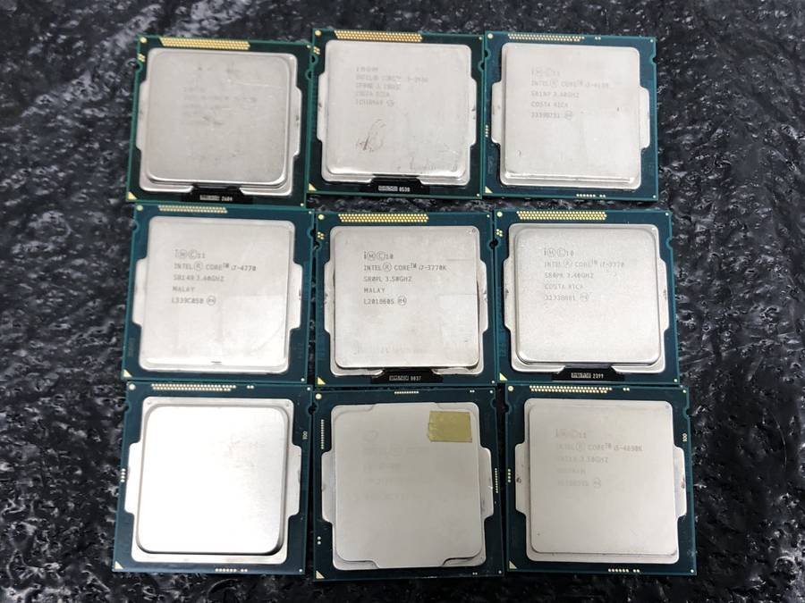 Intel Core i7 i5 CPU 7枚セット 送料無料 intel CPU7枚セット 色々 CPU Core Intel 800番台 i7-2000 計3