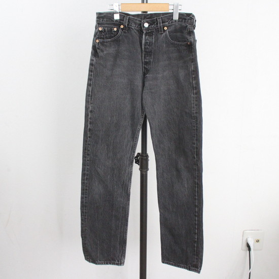 r262 90sビンテージ Levis 501 ブラックデニムパンツ■1990年代製 表記サイズ30インチ USA製 リーバイス Gパン アメカジ 古着 古着卸 80s