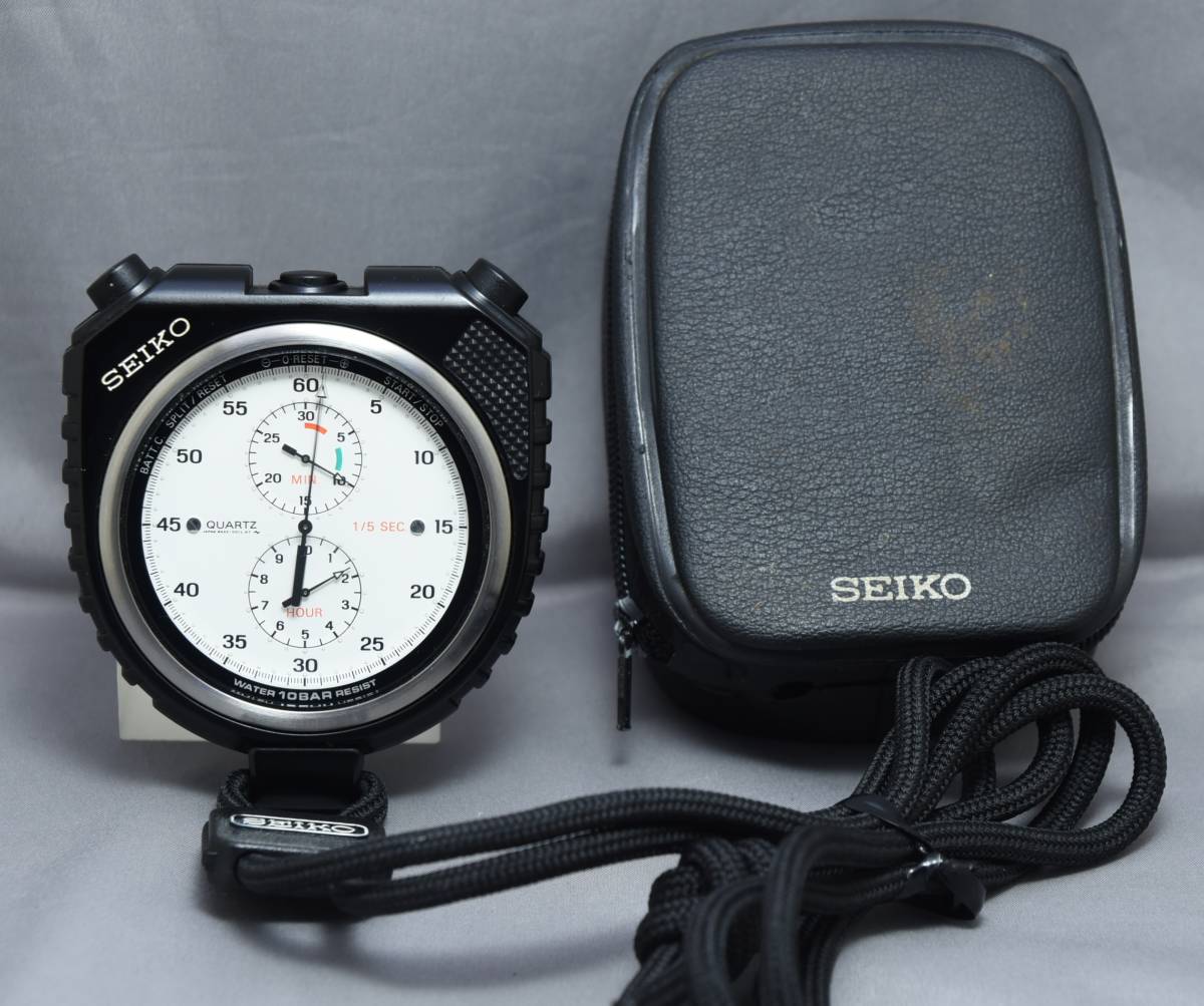 ☆SEIKO セイコー アナログ ストップウォッチ 8A23-0010 10BAR 