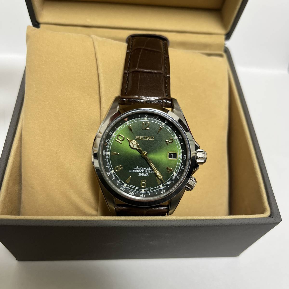 SEIKO 廃盤 SARB017 アルピニスト グリーン 稼働品 中古品