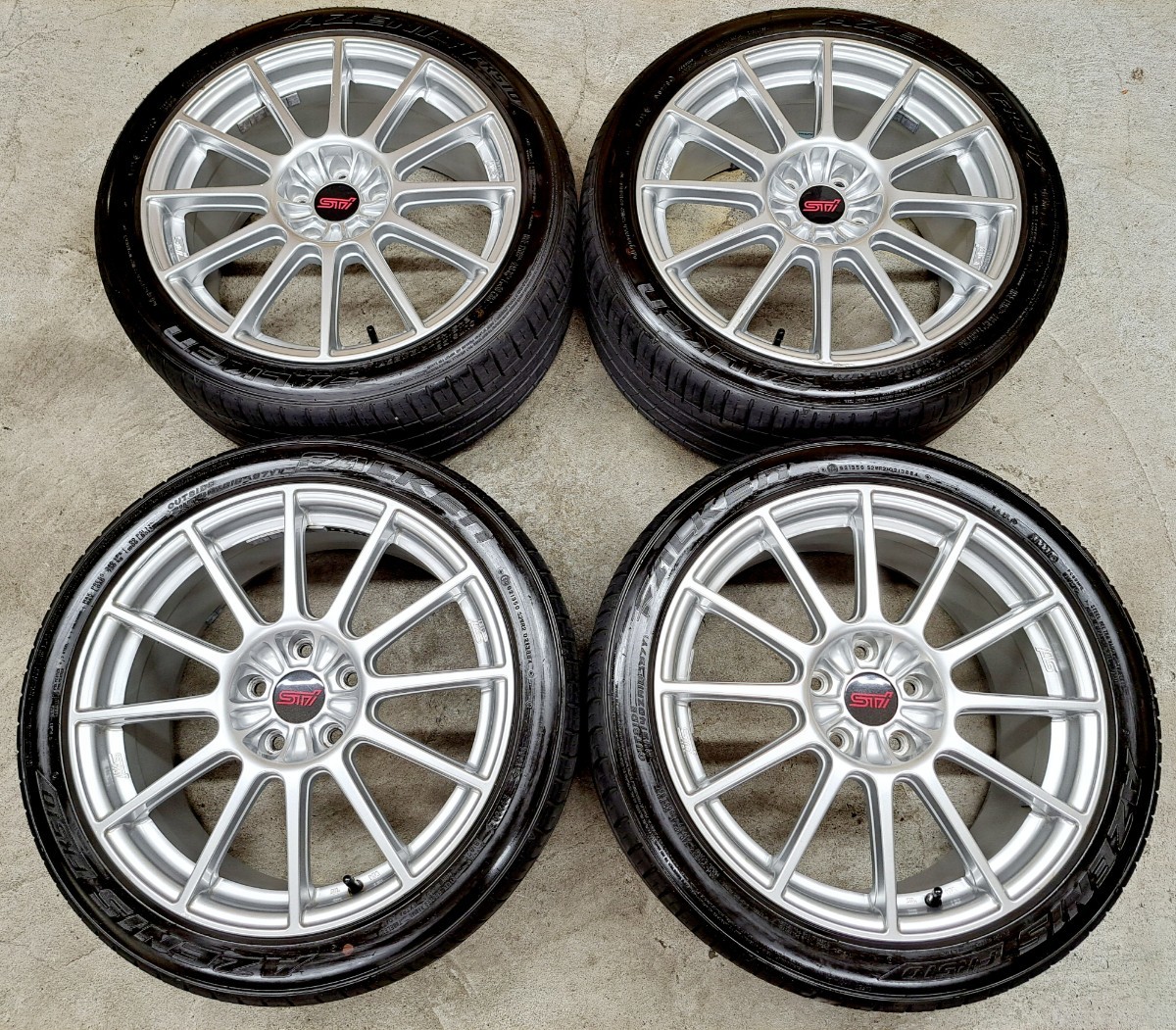 超希少】スバル WRX STI 20th anniversary 純正 ホイールタイヤ 2020年 