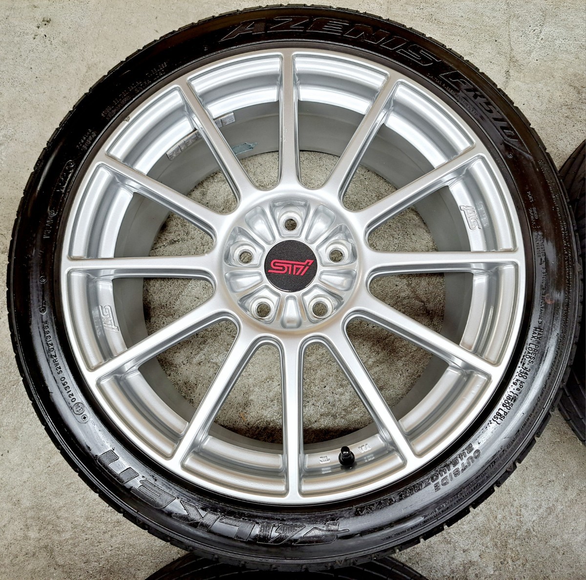 超希少】スバル WRX STI 20th anniversary 純正 ホイールタイヤ 2020年 