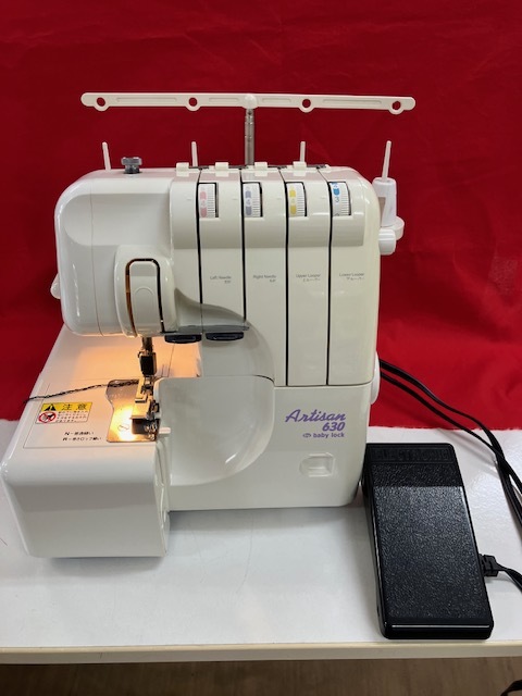 ☆ベビーロック　アーチザン630　4本糸ロック　作動送り付き　整備済　動作確認済　☆